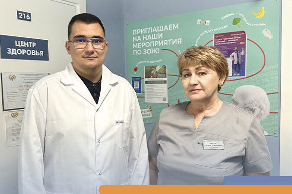 Фотография к новости Сотрудники Центра здоровья спасли жизнь жительнице Артема во время диспансеризации