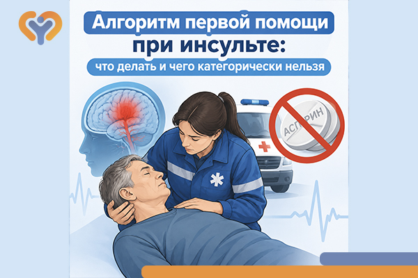 Алгоритм первой помощи при инсульте: что делать и чего категорически нельзя